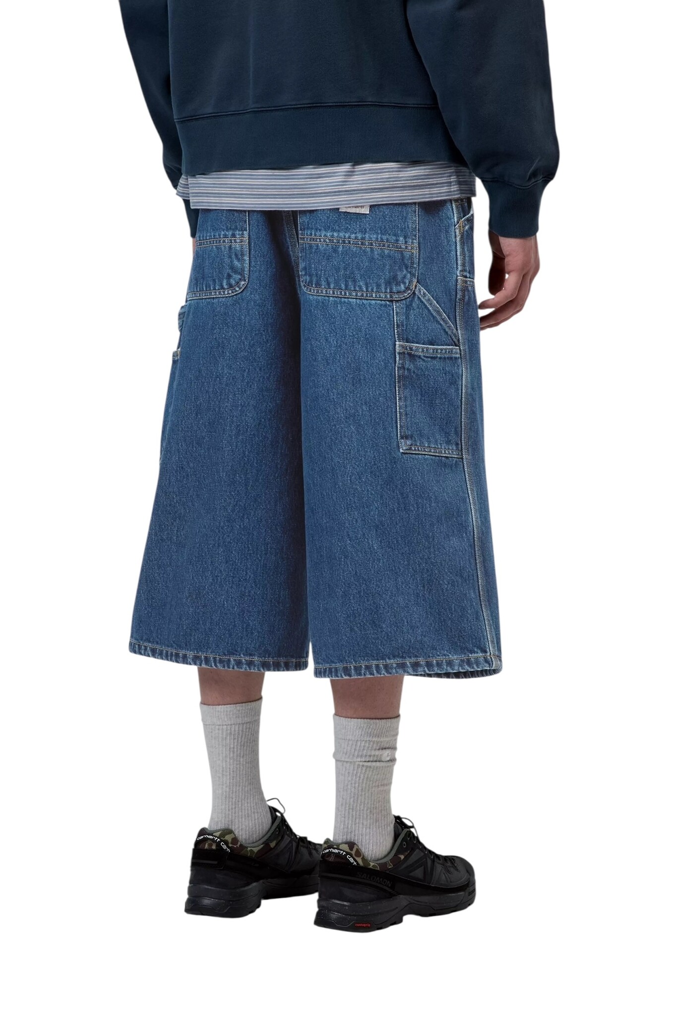 Carhartt WIP OG Double Knee Long Short - Blue Stone Washed