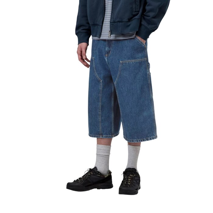 Carhartt WIP OG Double Knee Long Short - Blue Stone Washed
