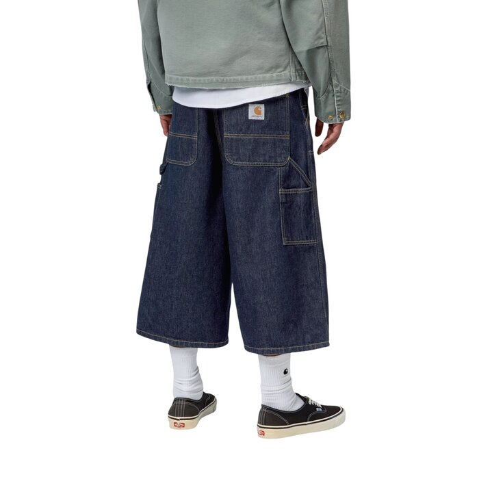 Carhartt WIP OG Double Knee Long Short - Blue Rinsed
