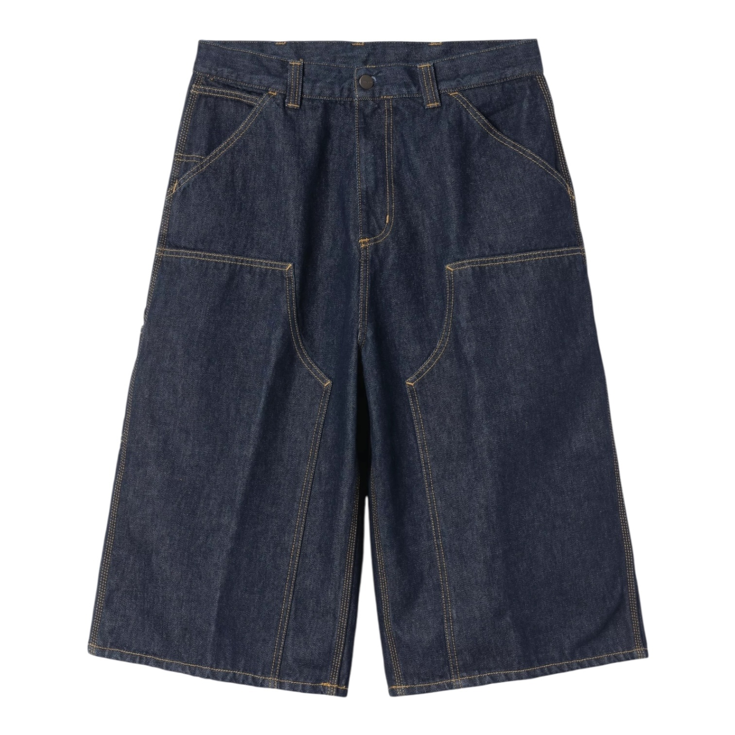 Carhartt WIP OG Double Knee Long Short - Blue Rinsed