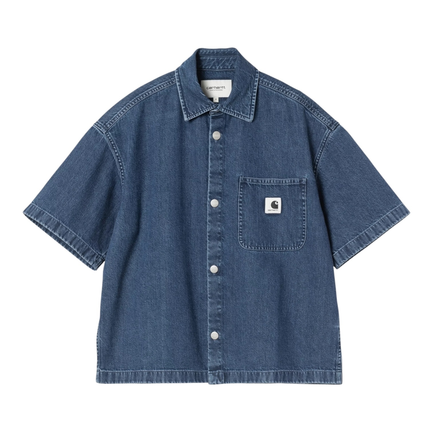 Carhartt WIP W' S/S Lovilia Shirt - Blue Stone Washed