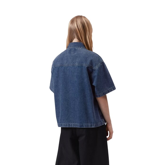 Carhartt WIP W' S/S Lovilia Shirt - Blue Stone Washed