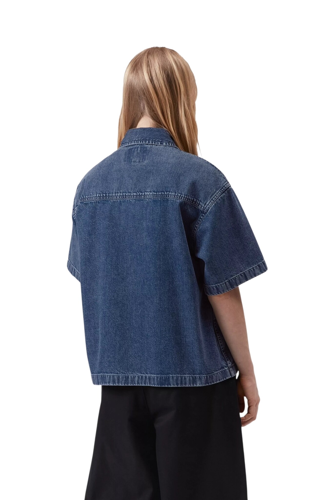 Carhartt WIP W' S/S Lovilia Shirt - Blue Stone Washed