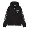 Hooded Playing Cards Jacket - Black