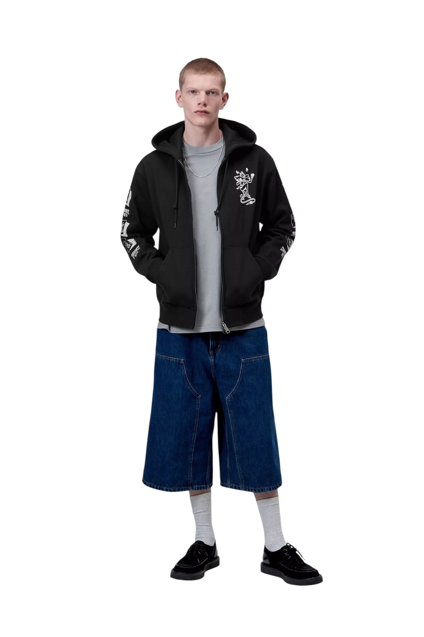 Carhartt WIP Hooded Playing Cards Jacket - Black