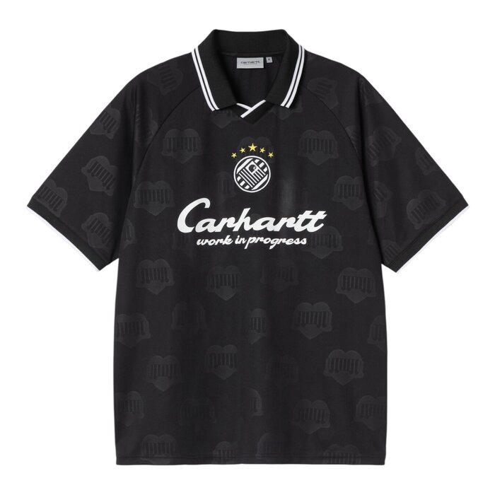 Carhartt WIP S/S Terrace Football T-Shirt - Heart Train Jacquard/Black