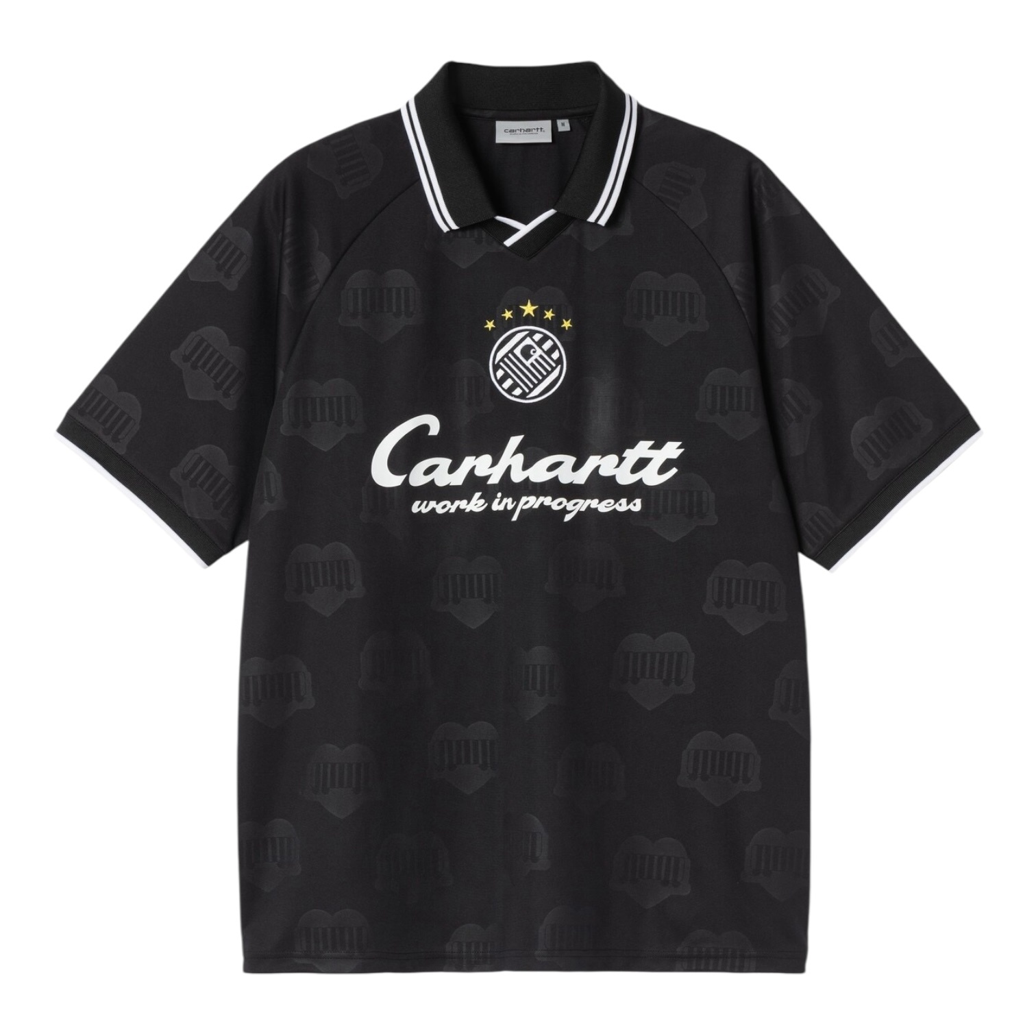 Carhartt WIP S/S Terrace Football T-Shirt - Heart Train Jacquard/Black