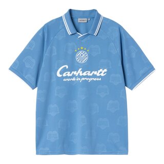 Carhartt WIP S/S Terrace Football T-Shirt - Heart Train Jacquard/Curacao