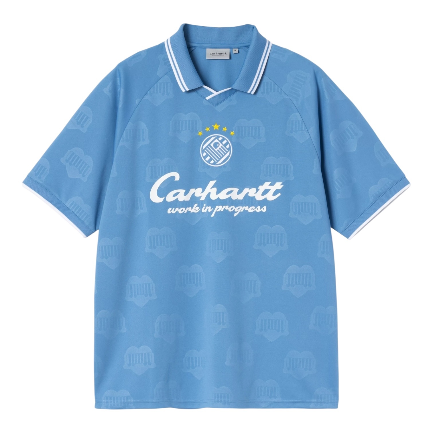Carhartt WIP S/S Terrace Football T-Shirt - Heart Train Jacquard/Curacao
