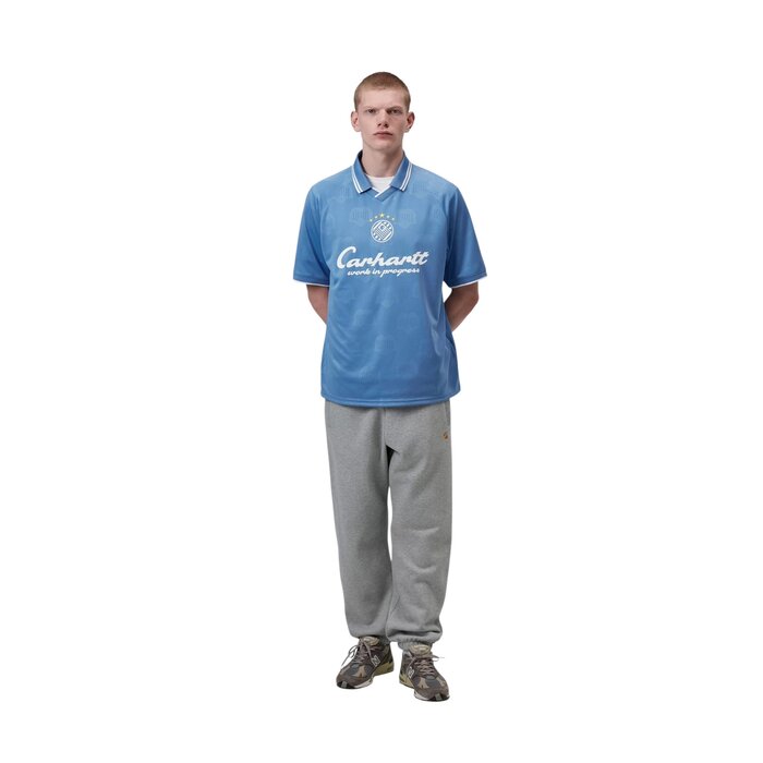 Carhartt WIP S/S Terrace Football T-Shirt - Heart Train Jacquard/Curacao