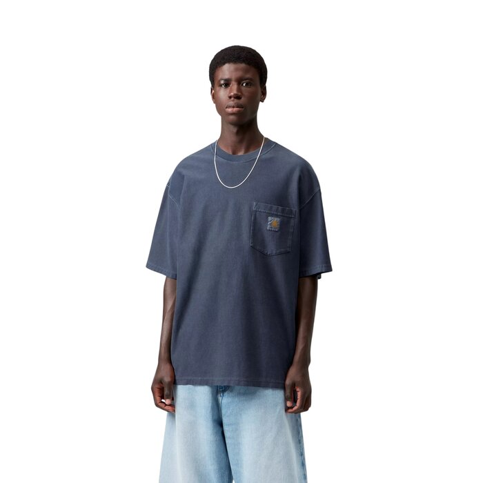 Carhartt WIP S/S Loose Pocket T-Shirt - Dark Navy Garment Dyed