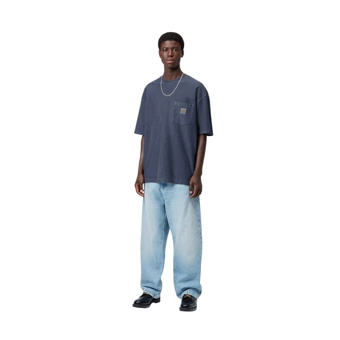 Carhartt WIP S/S Loose Pocket T-Shirt - Dark Navy Garment Dyed