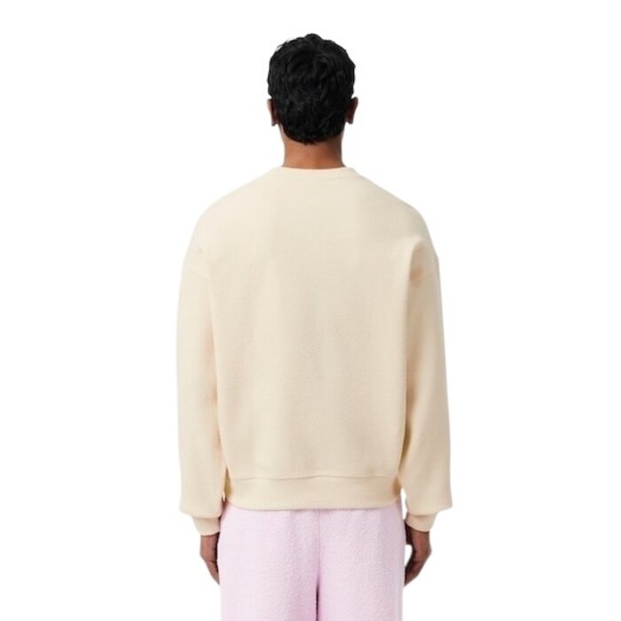 Lacoste Sweatshirt Col Rond Texturé - Beige