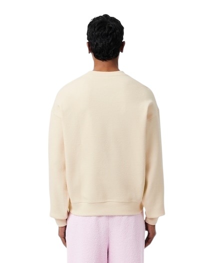 Lacoste Sweatshirt Col Rond Texturé - Beige