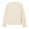 Sweatshirt Col Rond Texturé - Beige