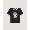 W' Puppy Ringer T-Shirt - Black
