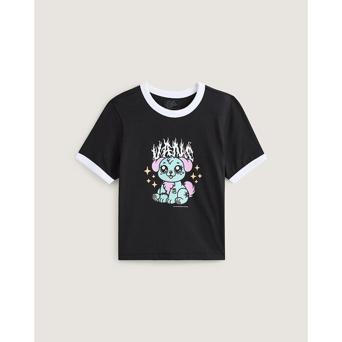 Vans W' Puppy Ringer T-Shirt - Black