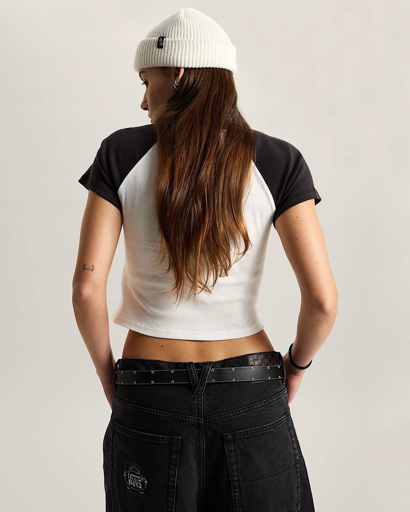 Vans W' Clare Baby T-Shirt - True White/Black