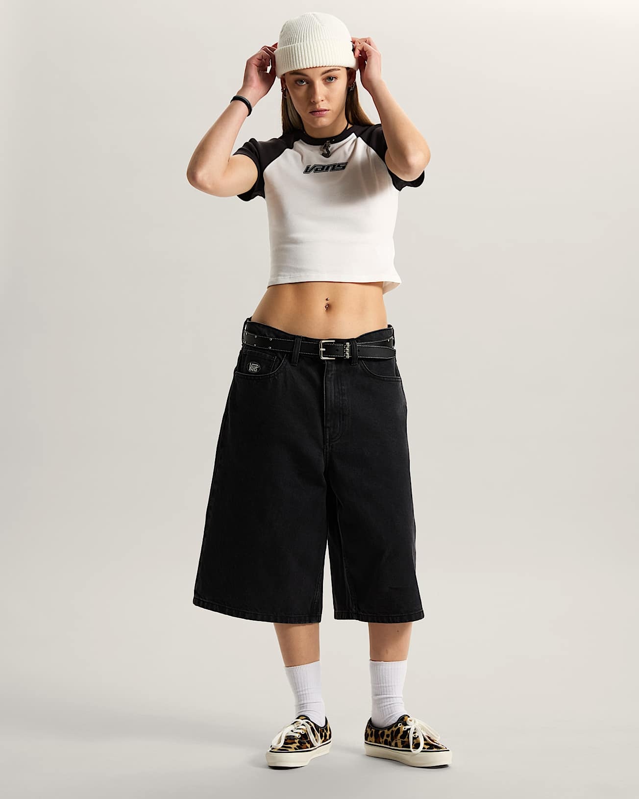 Vans W' Clare Baby T-Shirt - True White/Black