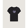 W' Barbed Heart T-Shirt - Black