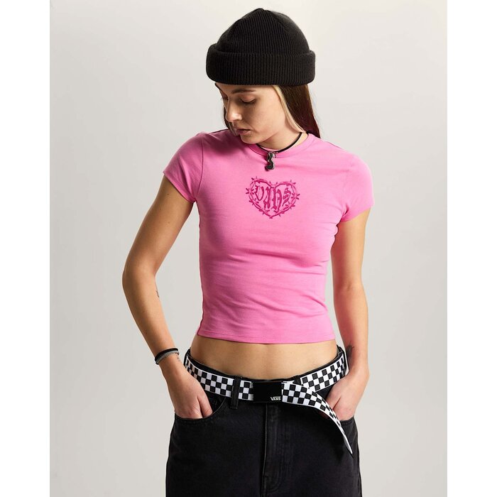 Vans W' Barbed Heart T-Shirt - Pink Fizz