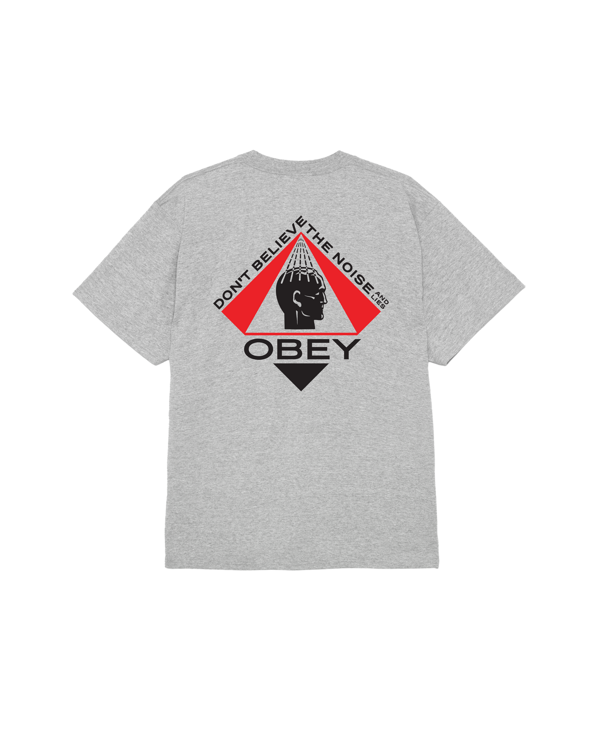 Obey Icon Pyramid T-shirt - Heather Grey