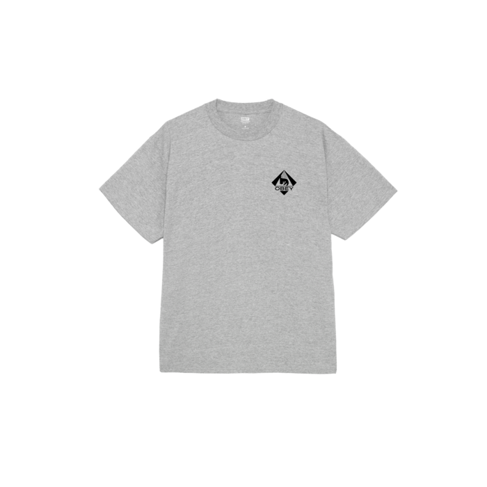 Obey Icon Pyramid T-shirt - Heather Grey