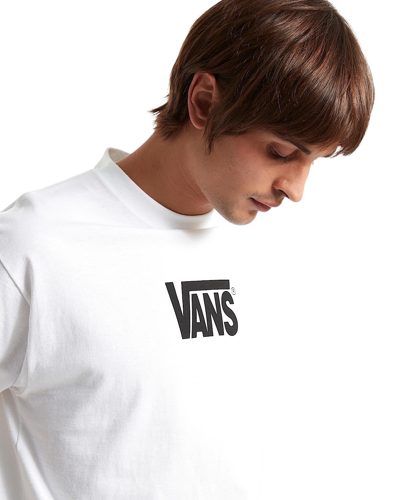 Vans Stretch Logo S/S Tee - White/Black