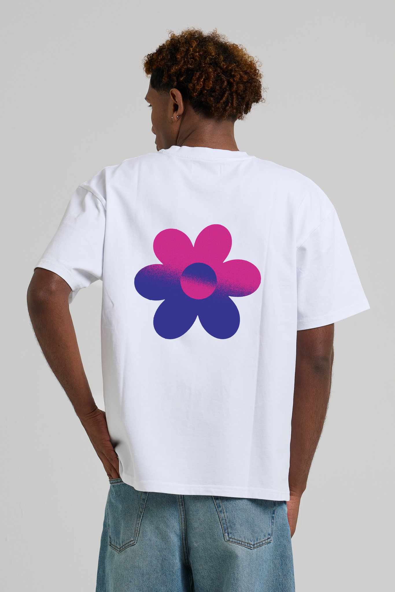 Arbor Antwerp Two-tone Flower T-shirt - Purple
