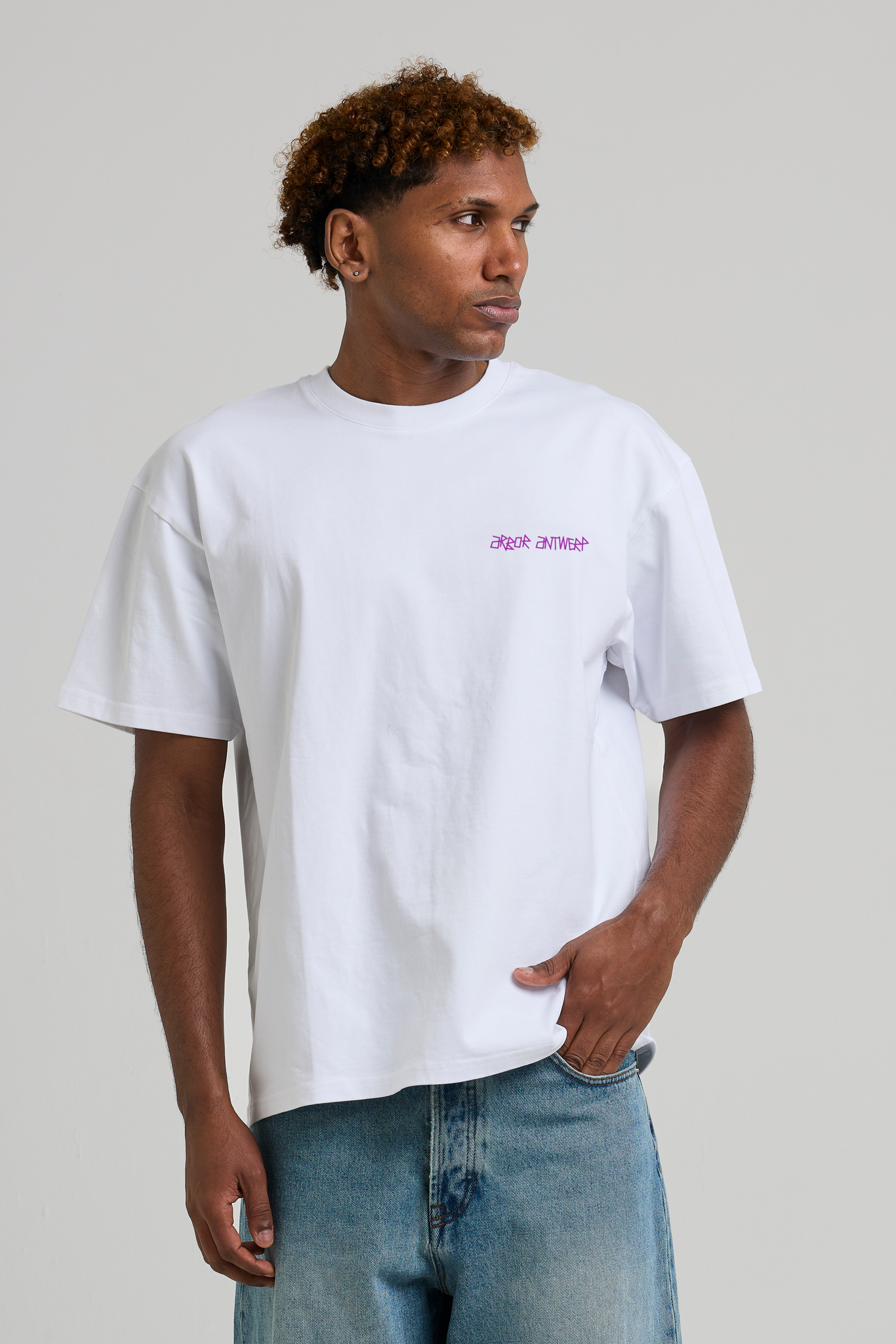 Arbor Antwerp Two-tone Flower T-shirt - Purple