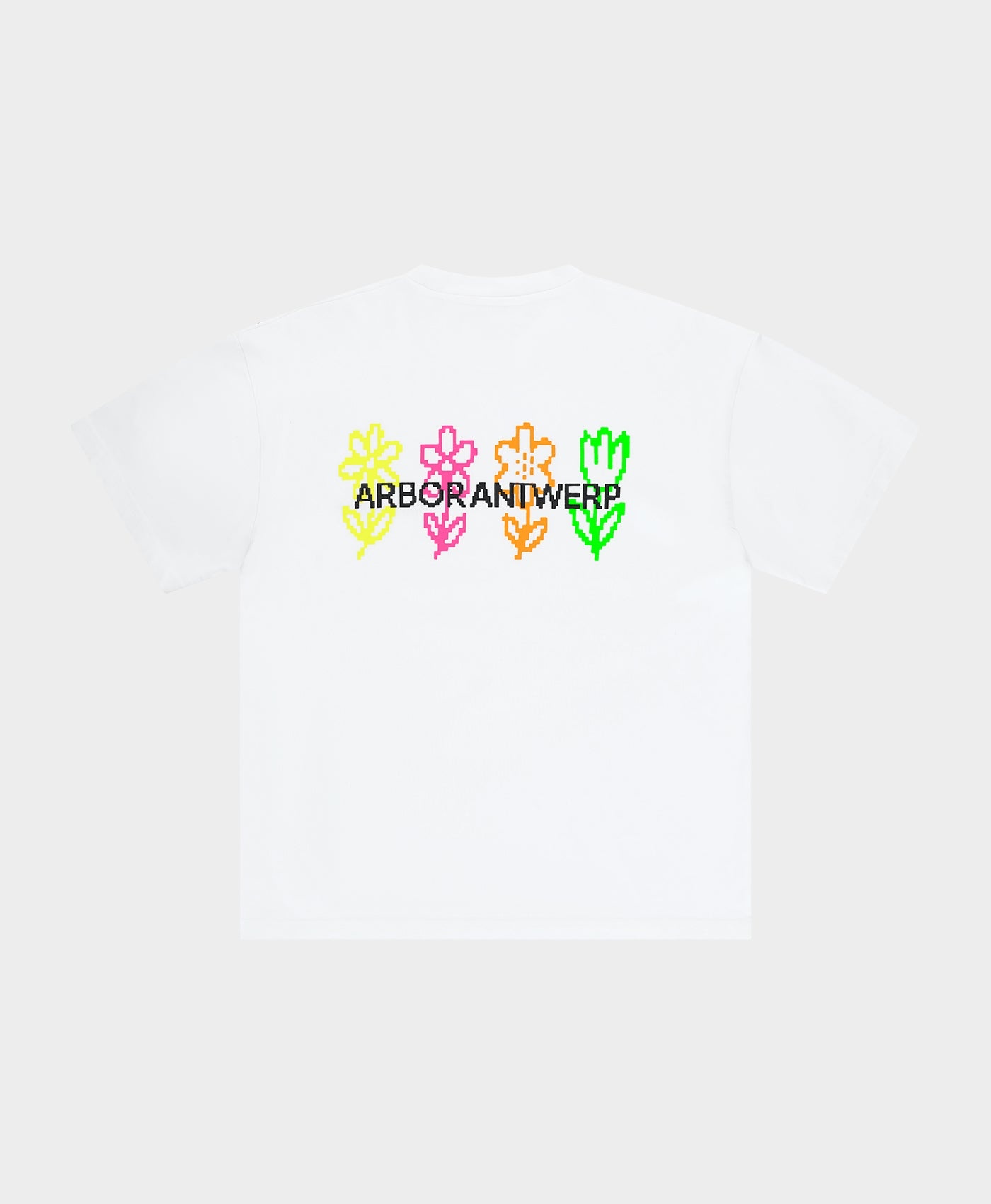 Arbor Antwerp Pixel Flower T-shirt - White