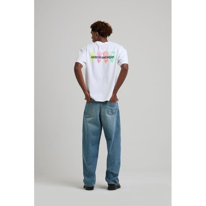 Arbor Antwerp Pixel Flower T-shirt - White