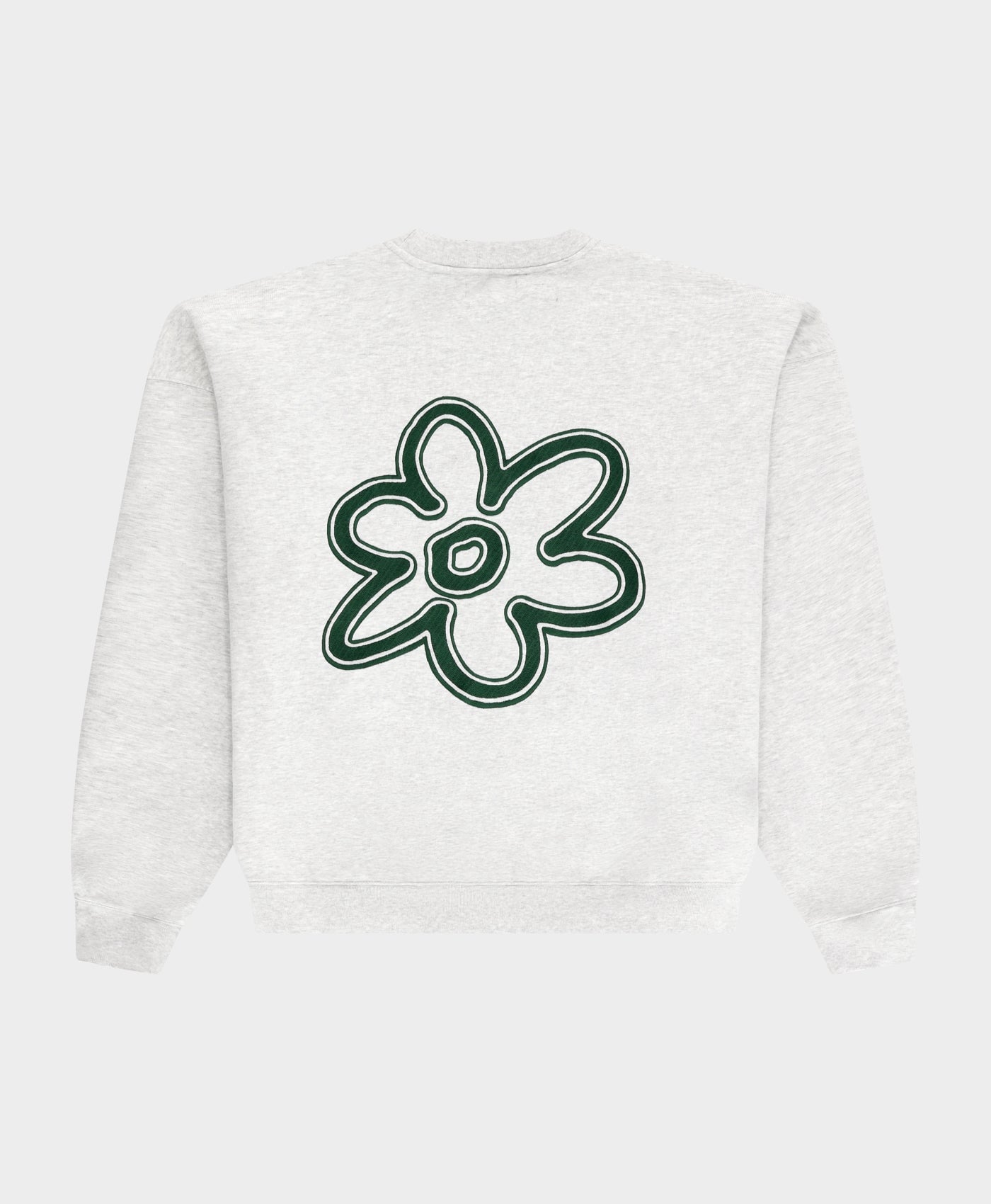 Arbor Antwerp Line Flower Crewneck - Melange