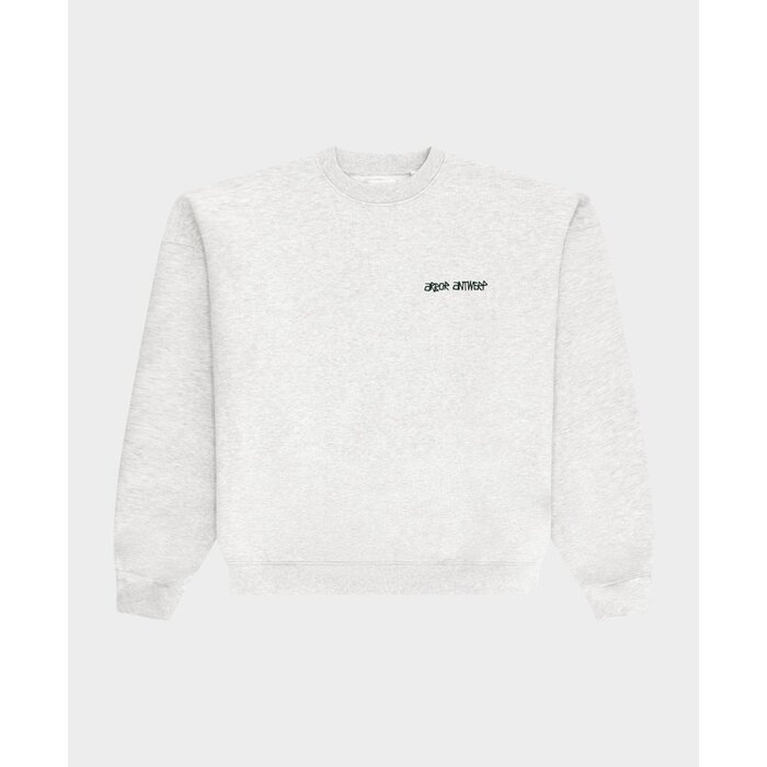 Arbor Antwerp Line Flower Crewneck - Melange