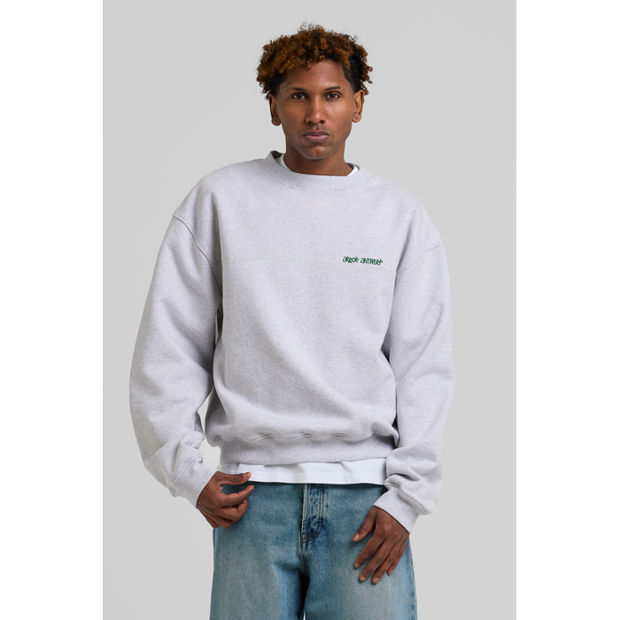 Arbor Antwerp Line Flower Crewneck - Melange