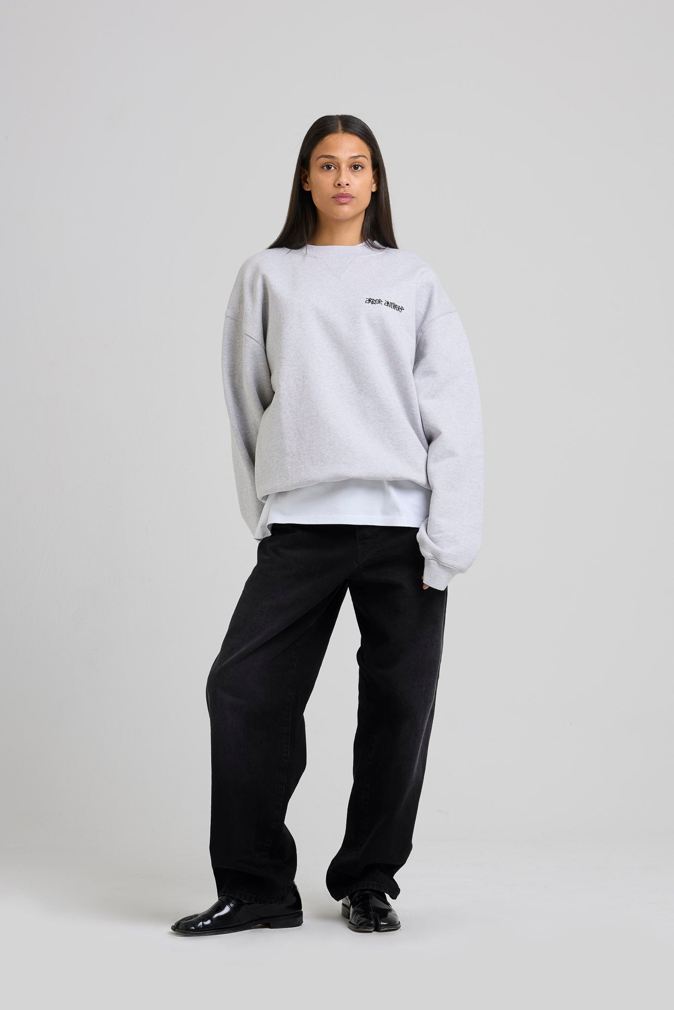 Arbor Antwerp Pixel Flower Crewneck - Melange