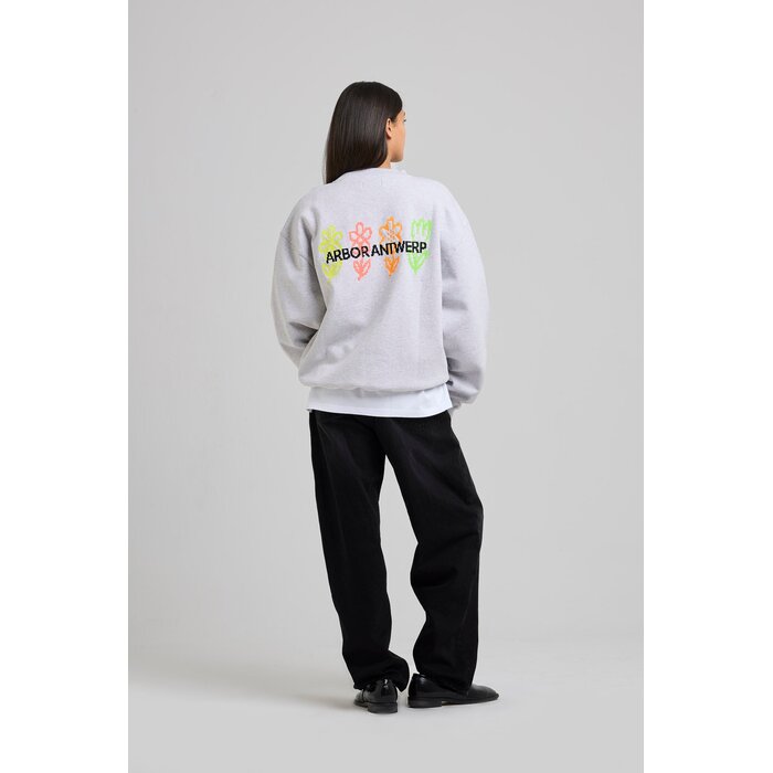 Arbor Antwerp Pixel Flower Crewneck - Melange