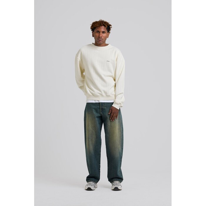 Arbor Antwerp Needle Drop Crewneck - Cream