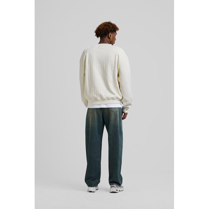 Arbor Antwerp Needle Drop Crewneck - Cream
