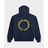 Circle Application Hoodie - Blue