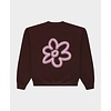Line Flower Crewneck - Brown