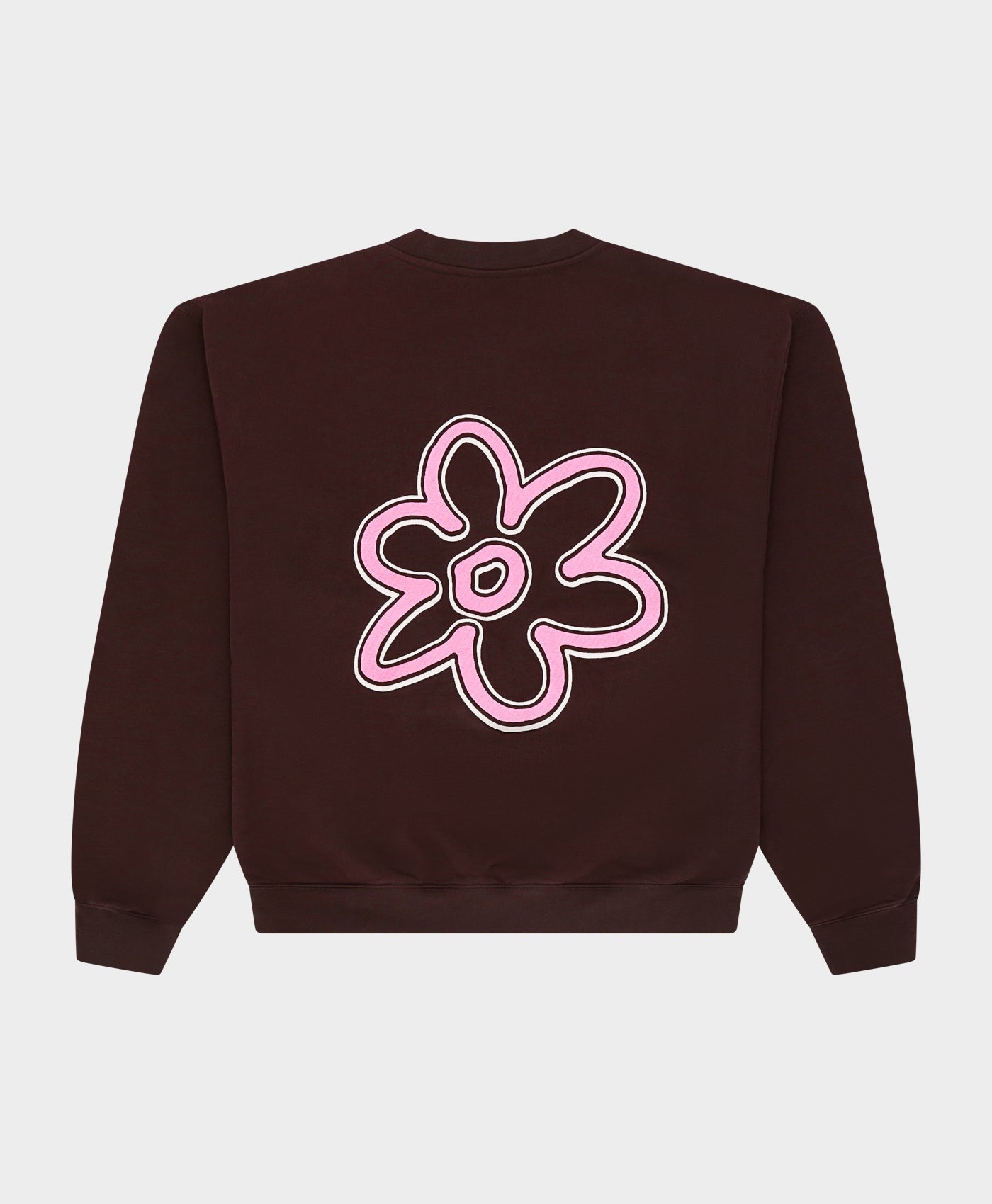 Arbor Antwerp Line Flower Crewneck - Brown