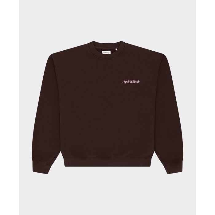 Arbor Antwerp Line Flower Crewneck - Brown