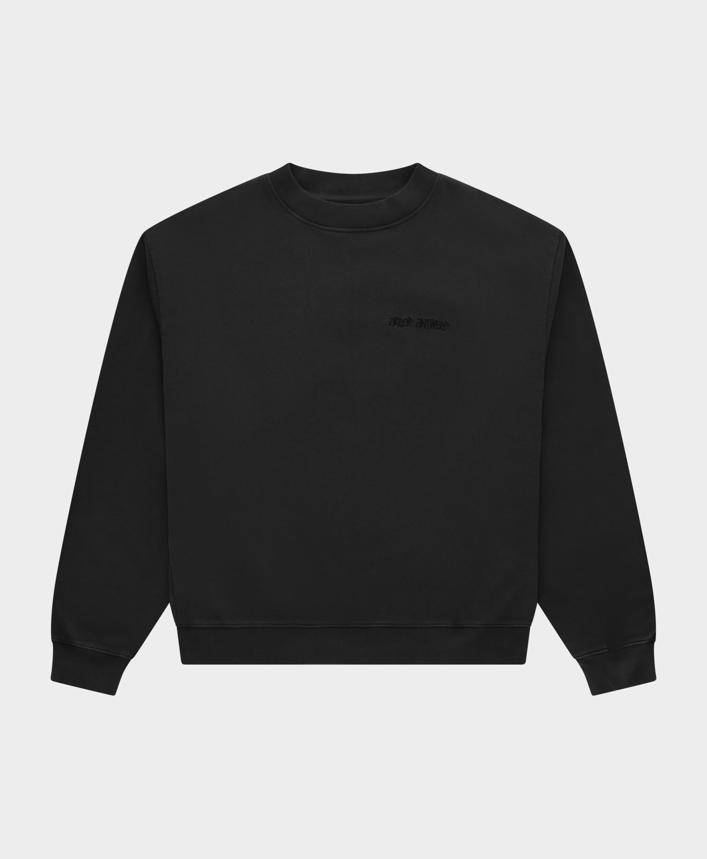 Arbor Antwerp Big Application Crewneck - Black