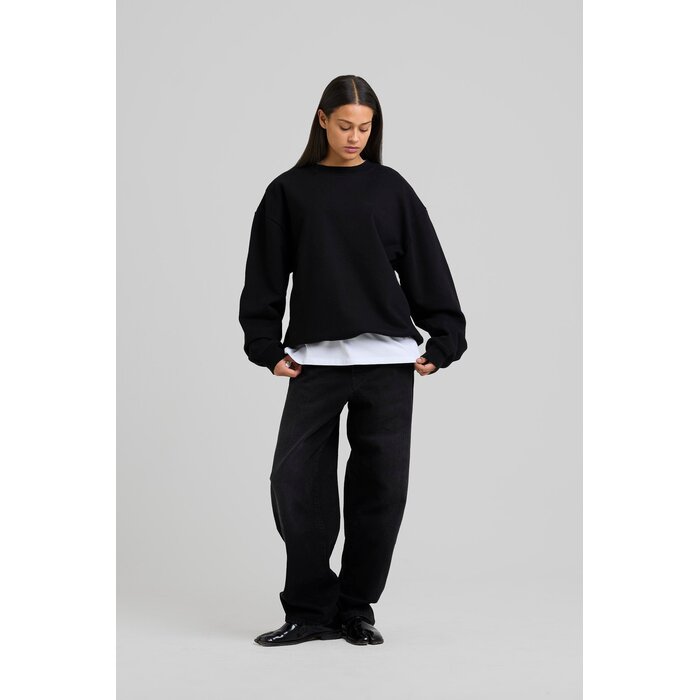 Arbor Antwerp Big Application Crewneck - Black