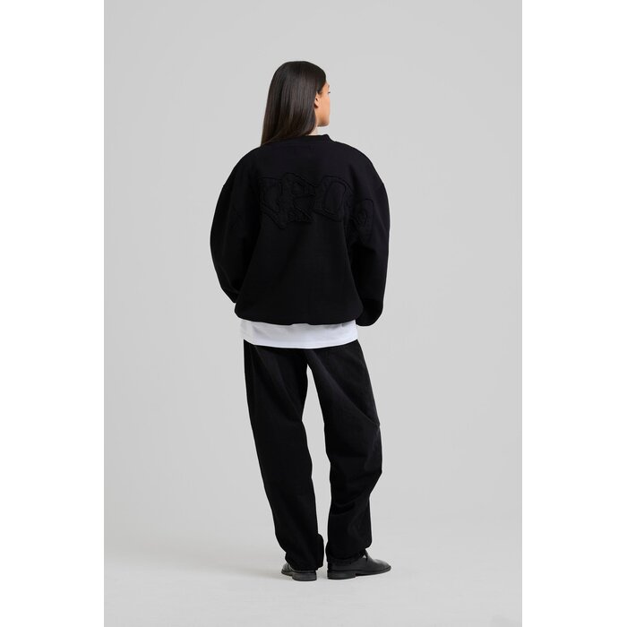 Arbor Antwerp Big Application Crewneck - Black