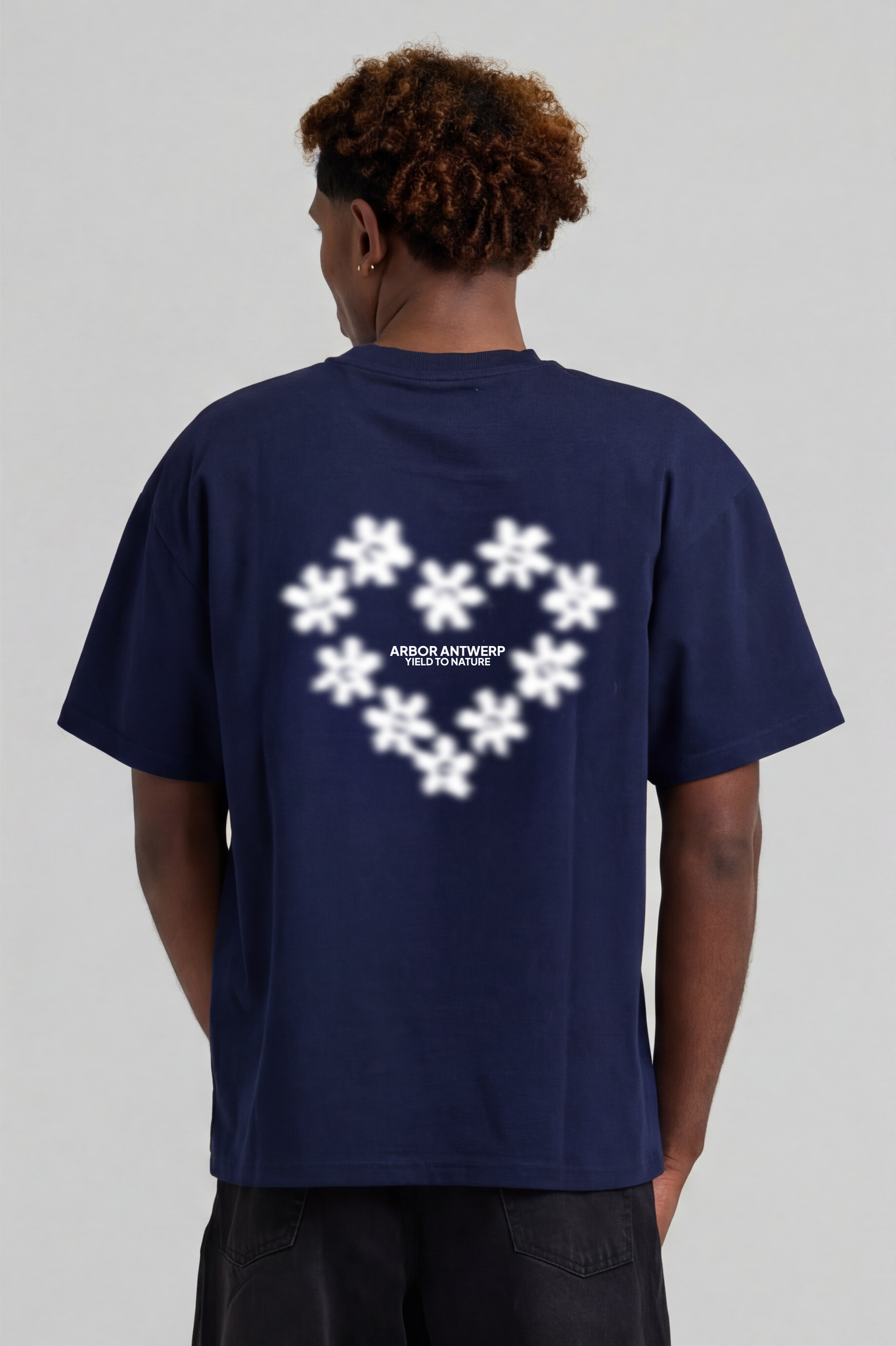 Arbor Antwerp Faded Flower T-shirt - Blue