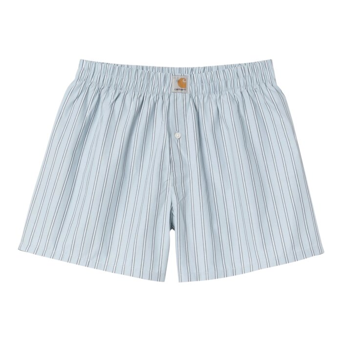 Carhartt WIP Cotton Boxer - Grimsby Stripe/Blue Fog