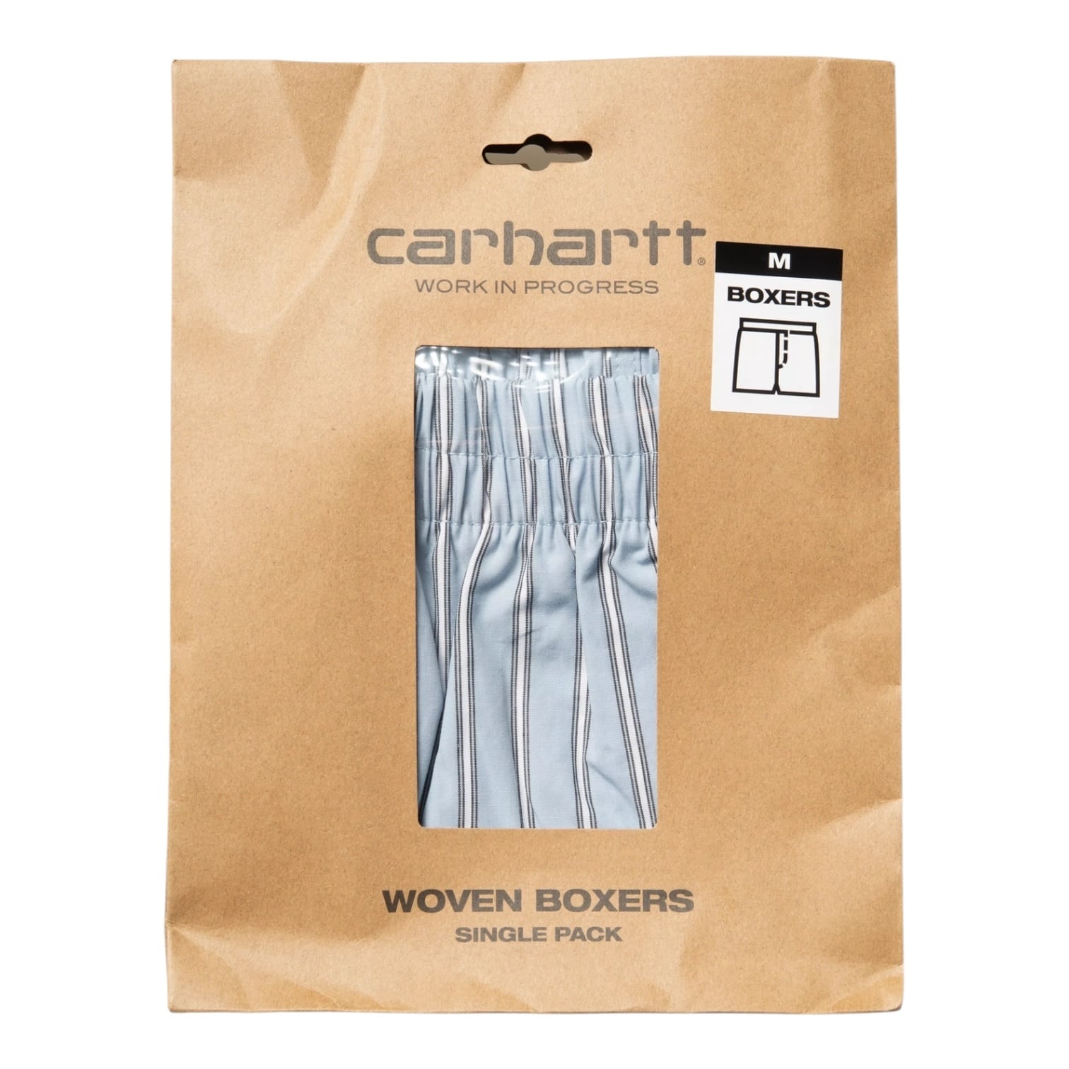 Carhartt WIP Cotton Boxer - Grimsby Stripe/Blue Fog
