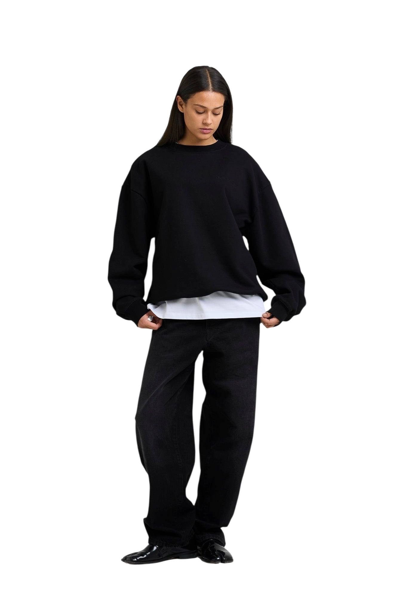 Arbor Antwerp Big Application Crewneck - Black